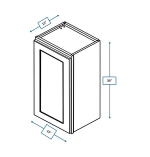 Platinum Grey 15 in. Wide x 12 in. Deep x 36 in. Tall - Wall Shaker Cabinet
