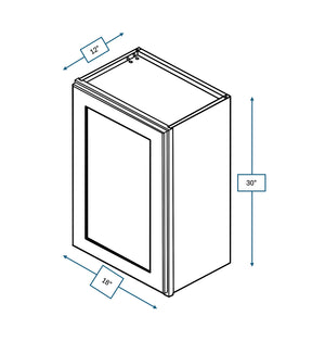 Hampton Pewter 18 in. Wide x 12 in. Deep x 30 in. Tall - Wall Shaker Cabinet