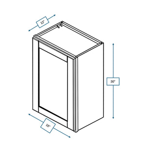 Malibu White 18 in. Wide x 12 in. Deep x 30 in. Tall - Wall Shaker Cabinet