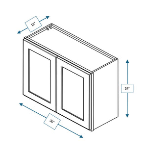 Builder's Pride White 30 in. Wide x 12 in. Deep x 24 in. Tall - Wall Shaker Cabinet