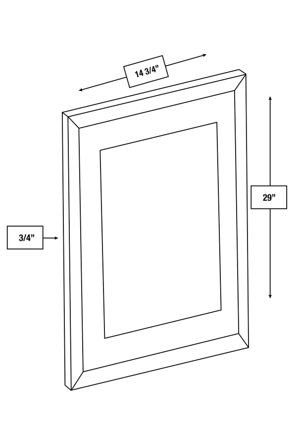 Arctic Mist Slim Shaker Clear Glass Door 2-Pack 30 in. x 30 in.