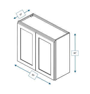 Builder's Pride White 30 in. Wide x 12 in. Deep x 30 in. Tall - Wall Shaker Cabinet