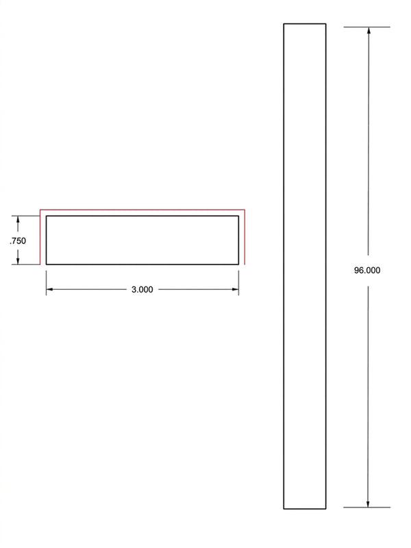 Harbour Town White Bevel Shaker 3 in. x 96 in. Wall Filler Molding