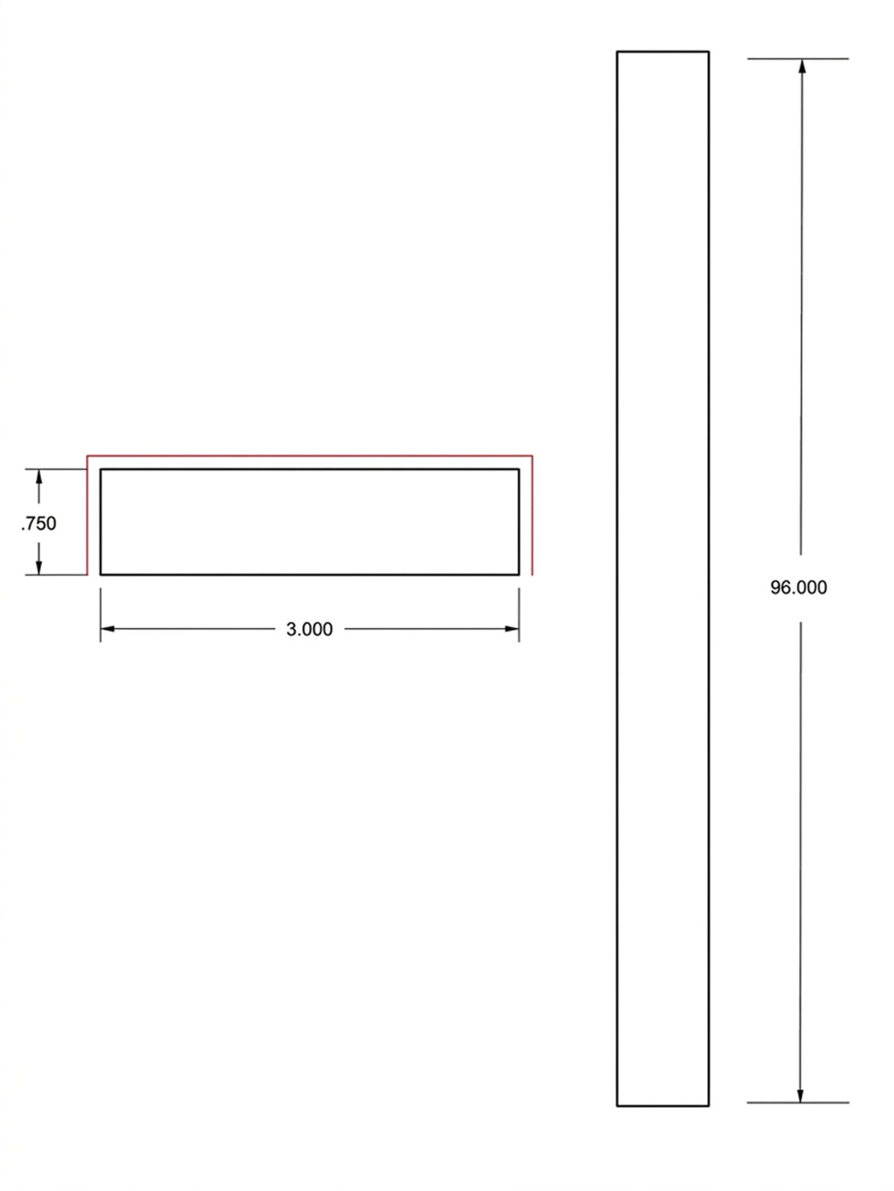 Harbour Town White Bevel Shaker 3 in. x 96 in. Wall Filler Molding