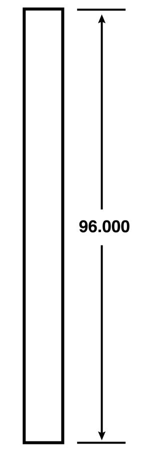 Hampton Pewter 3 in. Wide x .75 in. Deep x 96 in. Tall - Wall Filler Molding for Shaker Cabinet