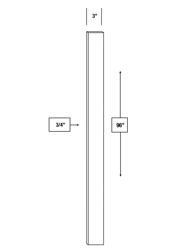 Montpelier Sage Raised Panel 3 in. x 96 in. Wall Filler Molding