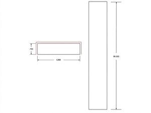 Broad Creek Blue Bevel Shaker 6 in. x 96 in. Wall Filler Molding