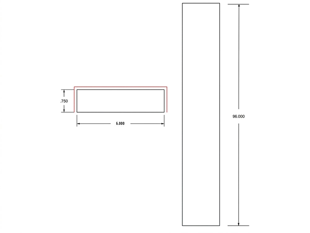 Harbour Town White Bevel Shaker 6 in. x 96 in. Wall Filler Molding