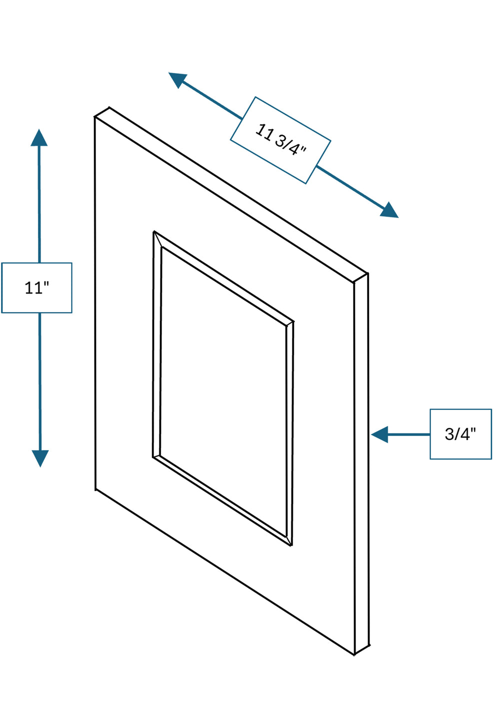 Chalet White Raised Panel 12 in. Wall End Panel