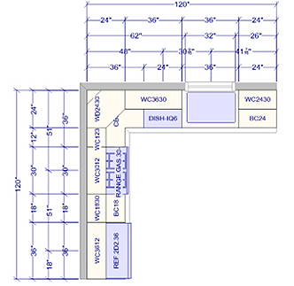 Blueprint of a room layout with measurements and labels