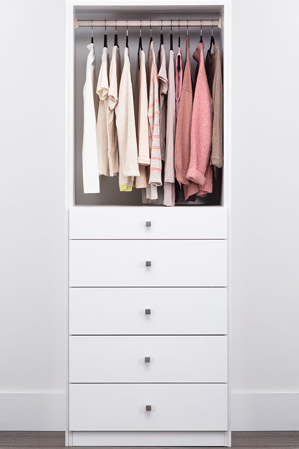 closet dresser drawers Solid Wood Organizer with 4 Modern creating a masterful fusion of geometric precision and soft Gracious Home Five Drawer Closet