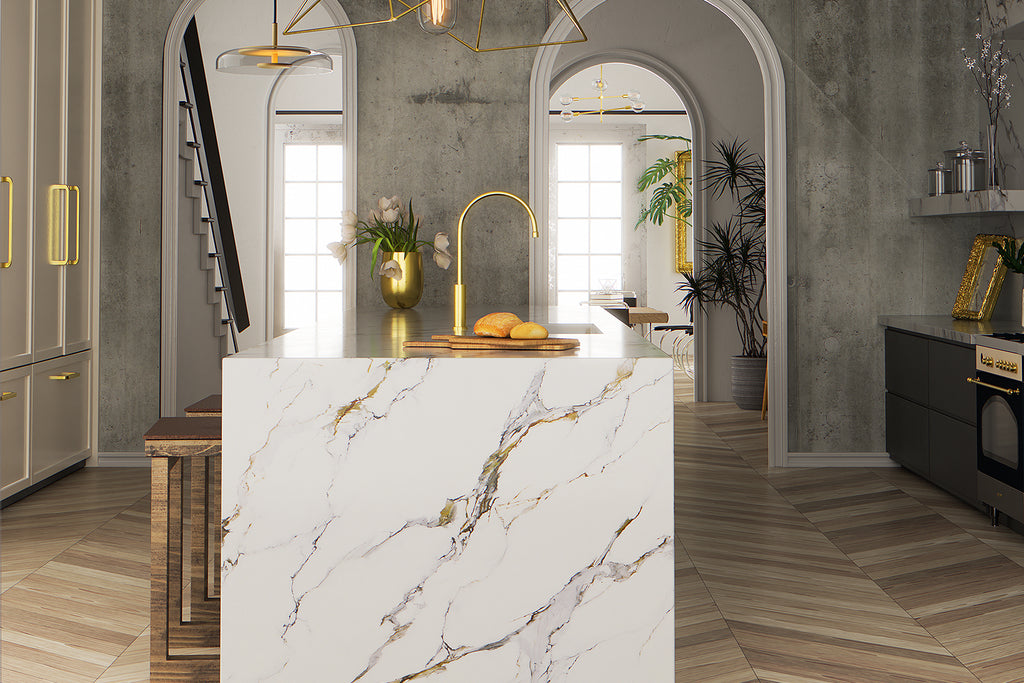 Corsica Pearl Calacatta Alberta Quartz Tech