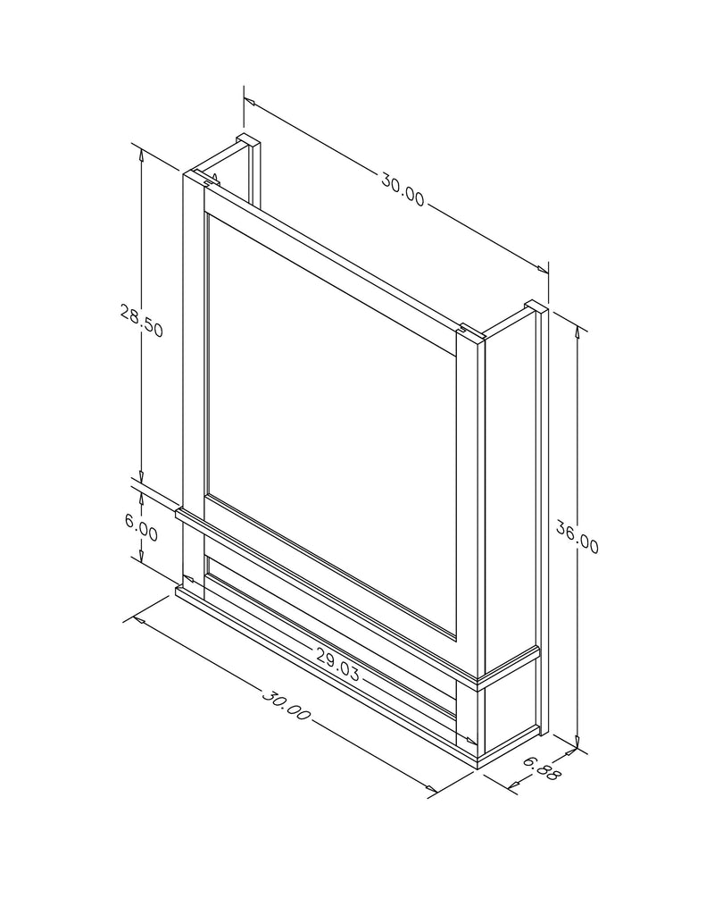 ESTATE SERIES CANOPY HOOD MAPLE