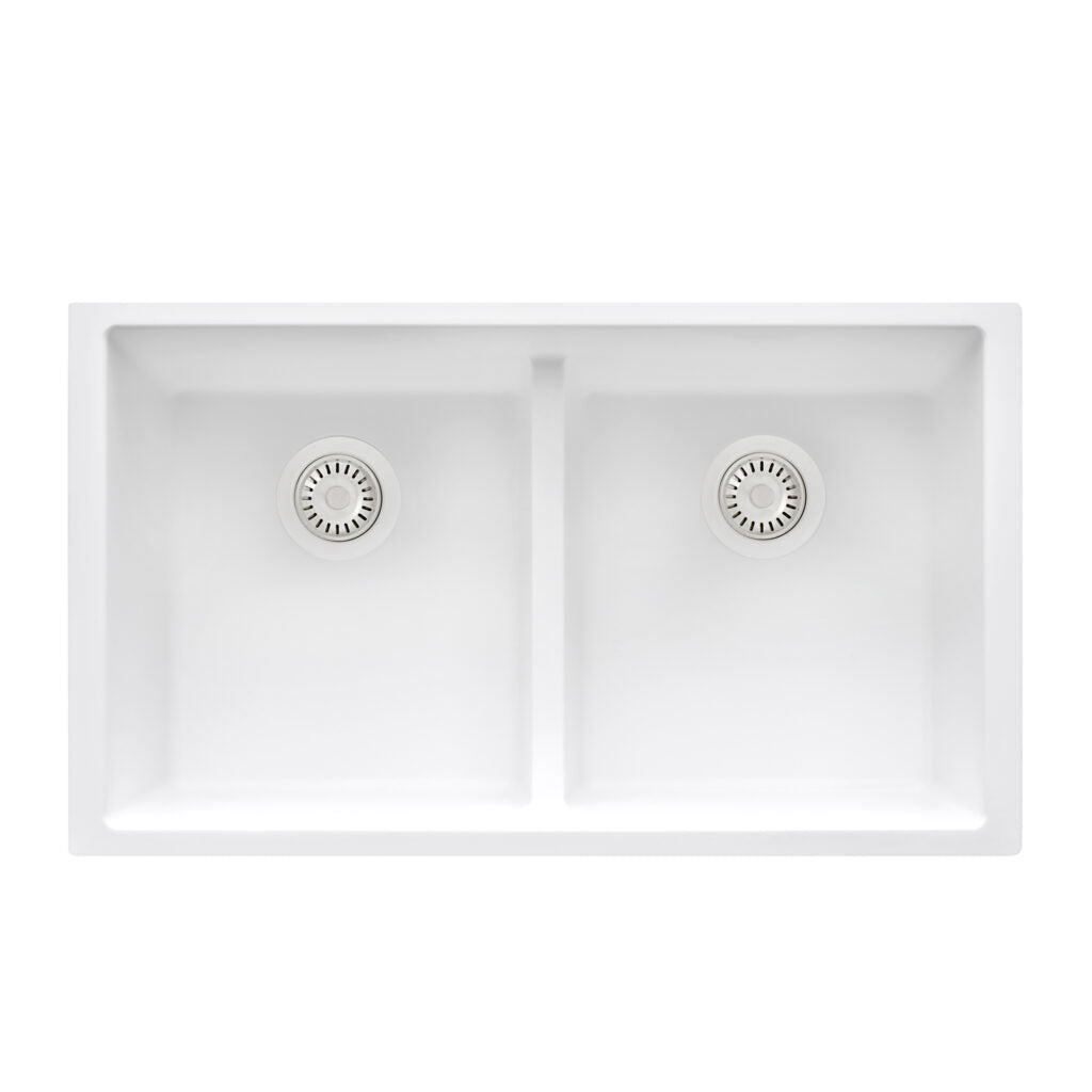 33" Fireclay Reversible Single Basin Farmhouse Sink