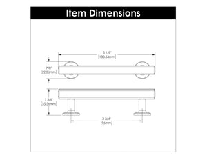 Woodward Pull 3-3/4 Inch (96mm) Center to Center Chrome
