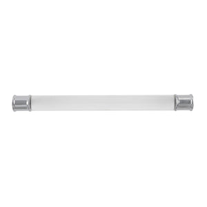 Midway Pull 7-9/16 Inch (192mm) Center to Center Crysacrylic with Chrome