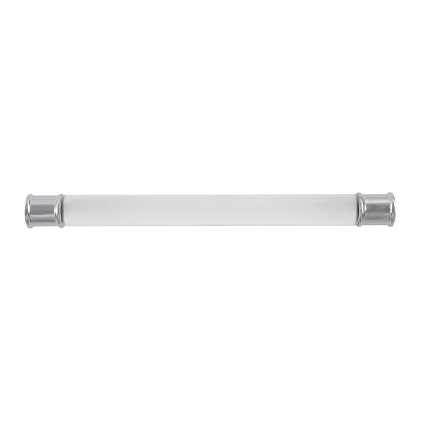 Midway Pull 7-9/16 Inch (192mm) Center to Center Crysacrylic with Chrome