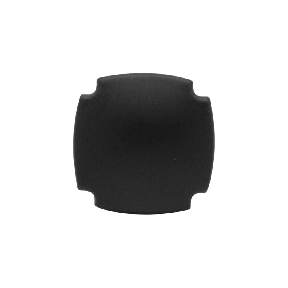 Veranda Knob 1-1/8 Inch Square Matte Black Finish