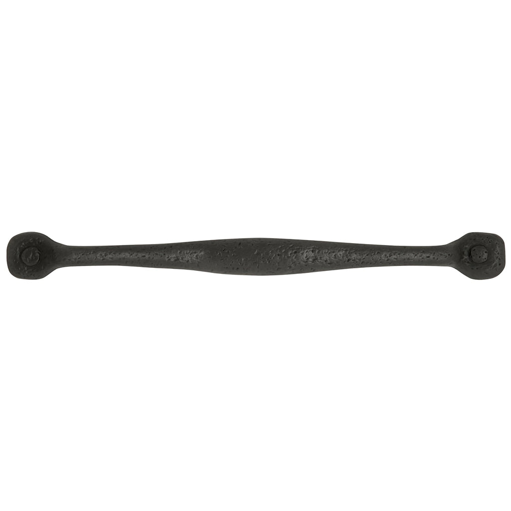 Refined Rustic Appliance Pull 12 Inch Center to Center Black Iron Finish