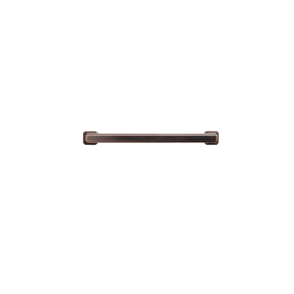 Bridges Pull 6-5/16 Inch (160mm) Center to Center Oil-Rubbed Bronze Highlighted Finish