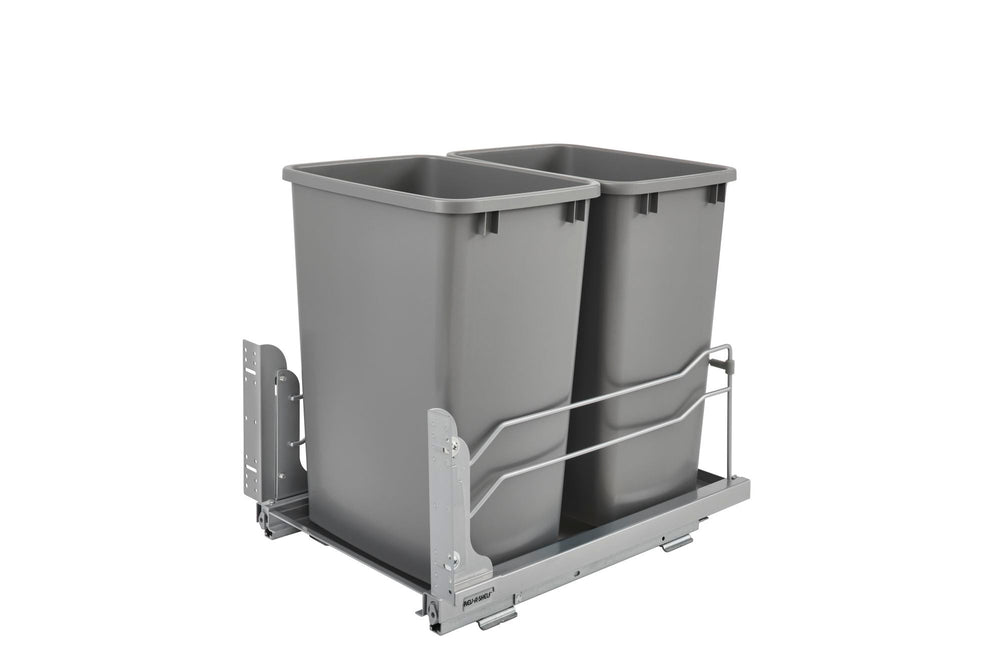Euro Pullout Waste Basket B18 Double