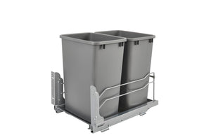 Euro Pullout Waste Basket B18 Double