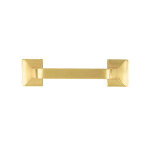 Forge Pull 3 Inch Center to Center Brushed Golden Brass