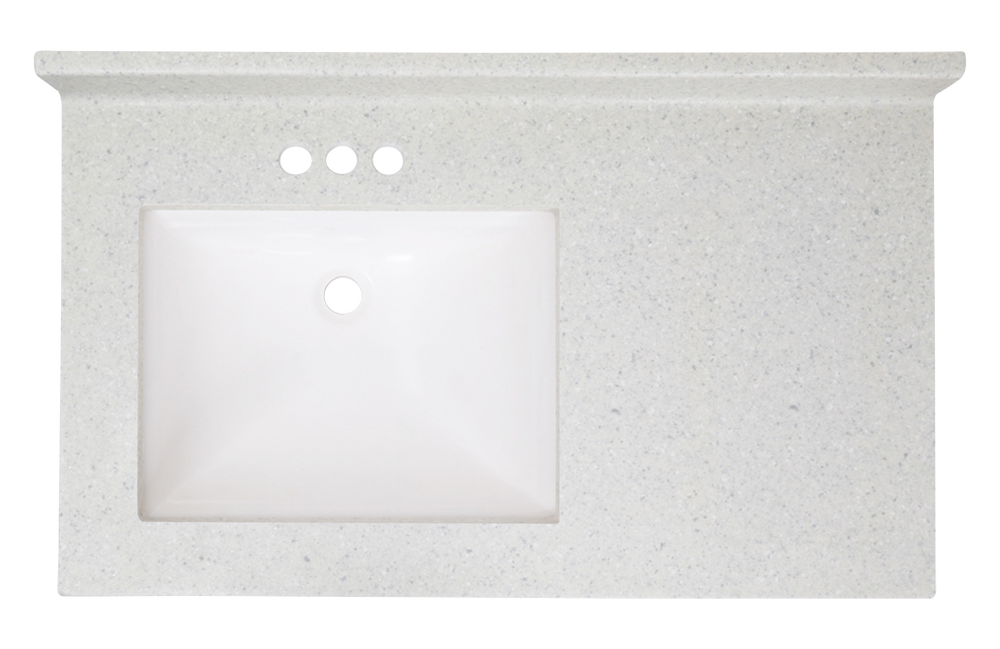 Pronto Vanity Frost 22'' x 43'' Top Matte Left