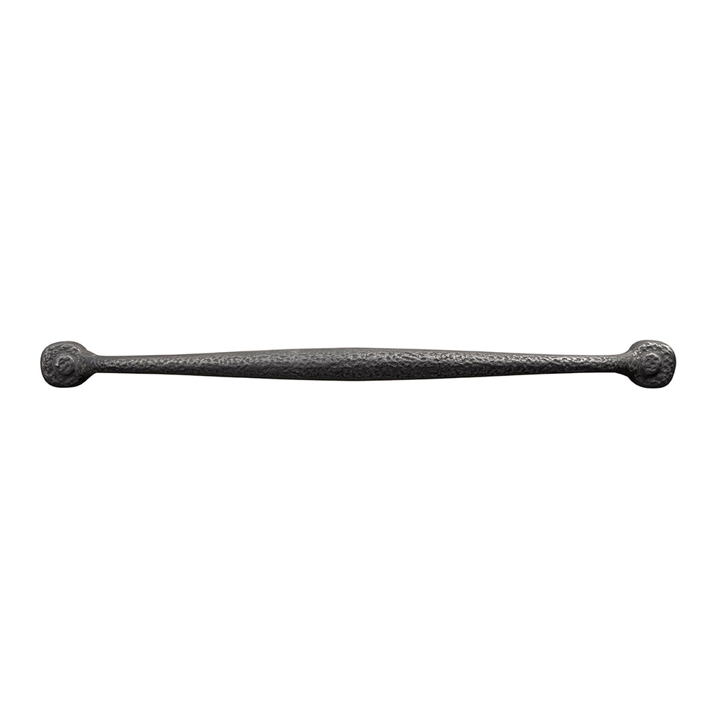 Refined Rustic Pull 12 Inch Center to Center Black Iron Finish