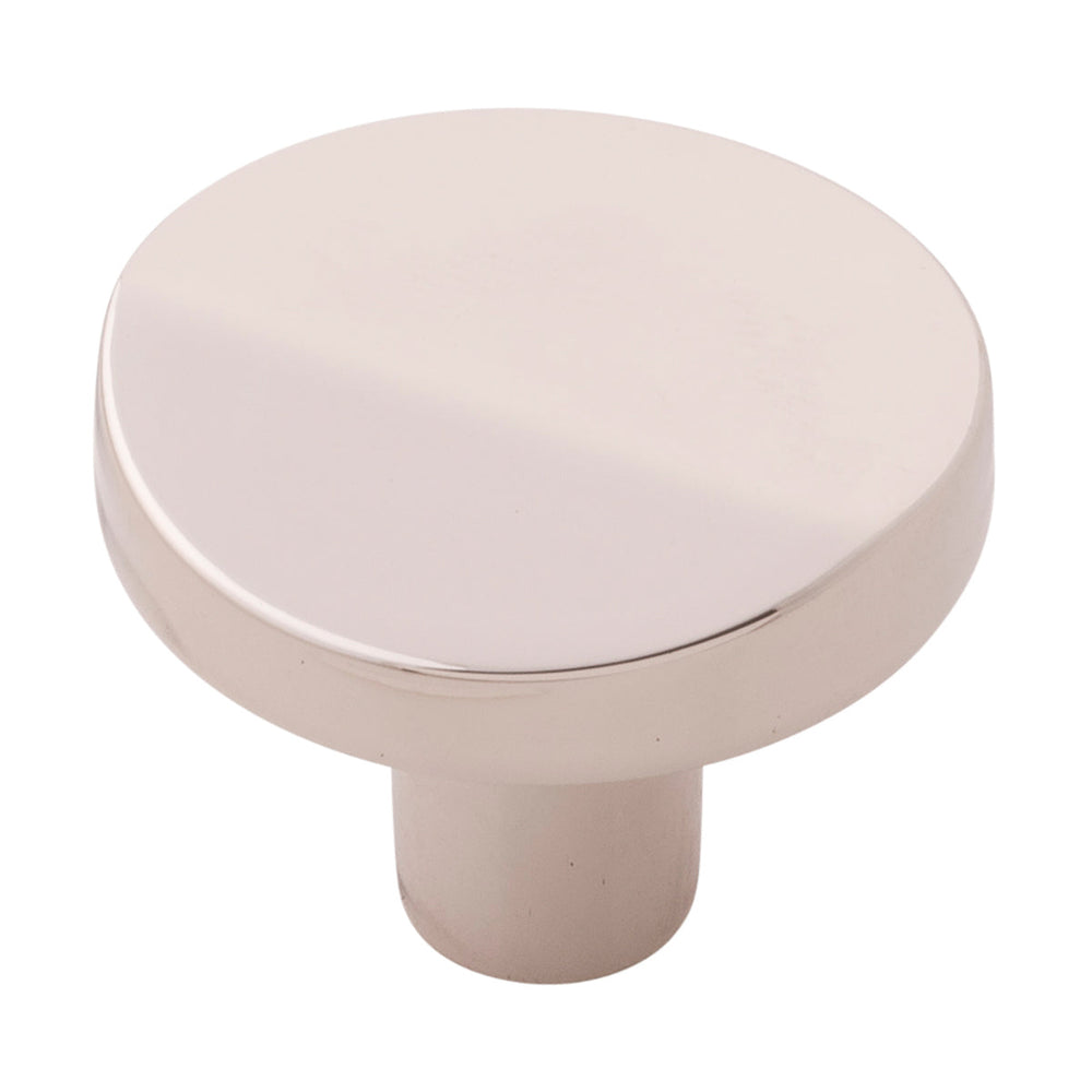 Veer Knob 1-3/8 Inch Diameter Polished Nickel