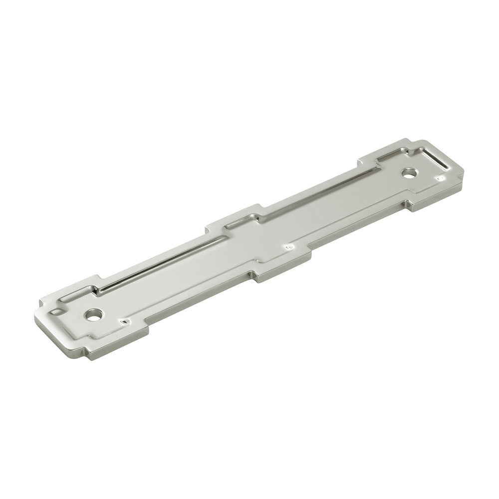 Coventry Pull Backplate 5-1/16 Inch (128mm) Center to Center Polished Nickel