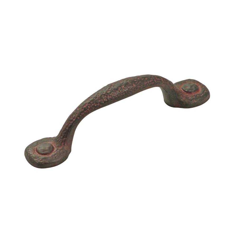 Refined Rustic Pull 3 Inch Center to Center Rustic Iron Finish