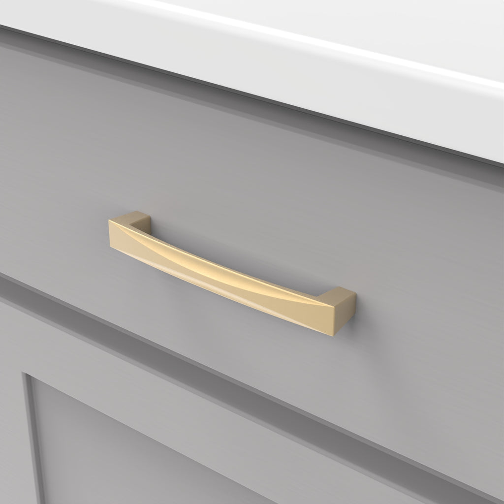 Crest Pull 5-1/16 Inch (128mm) Center to Center Champagne Bronze Finish