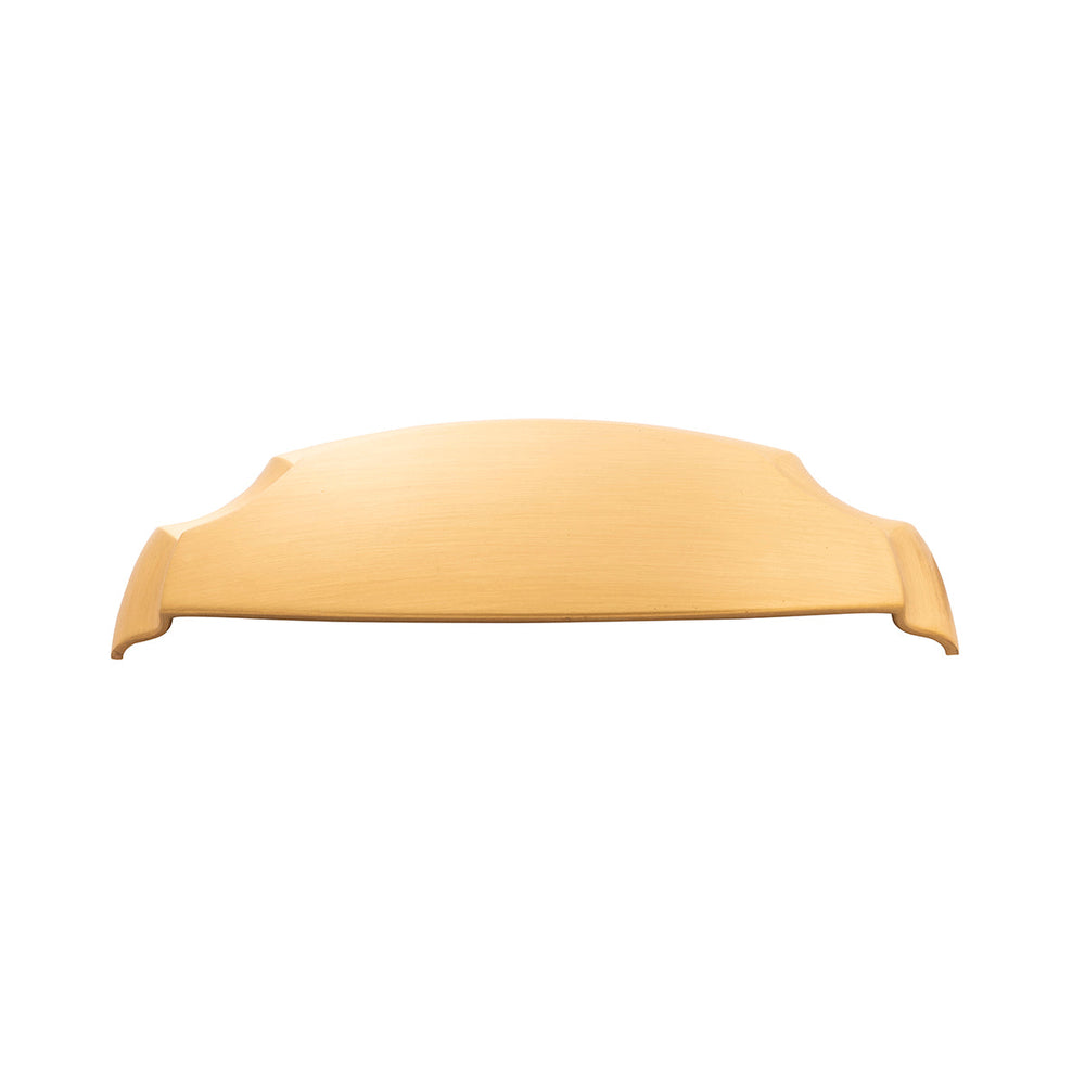 Veranda Cup Pull 3 Inch & 3-3/4 Inch (96mm) Center to Center Brushed Golden Brass