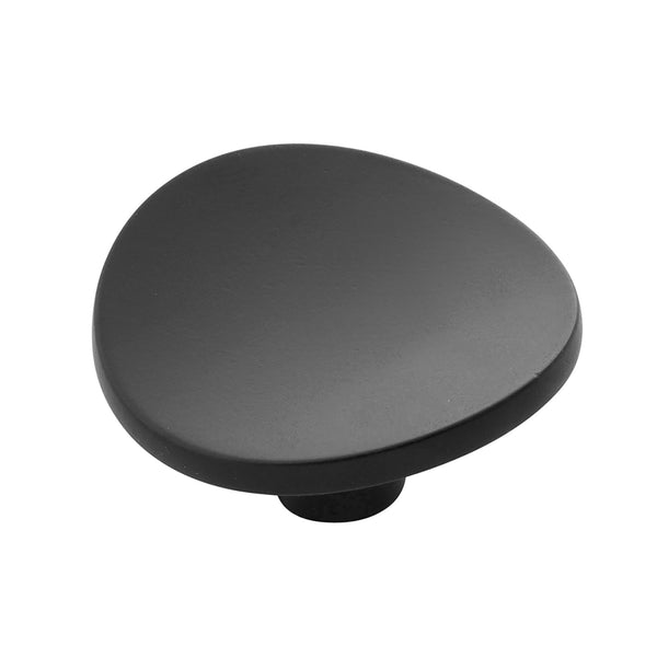Vale Knob 1-3/4 Inch Diameter Matte Black