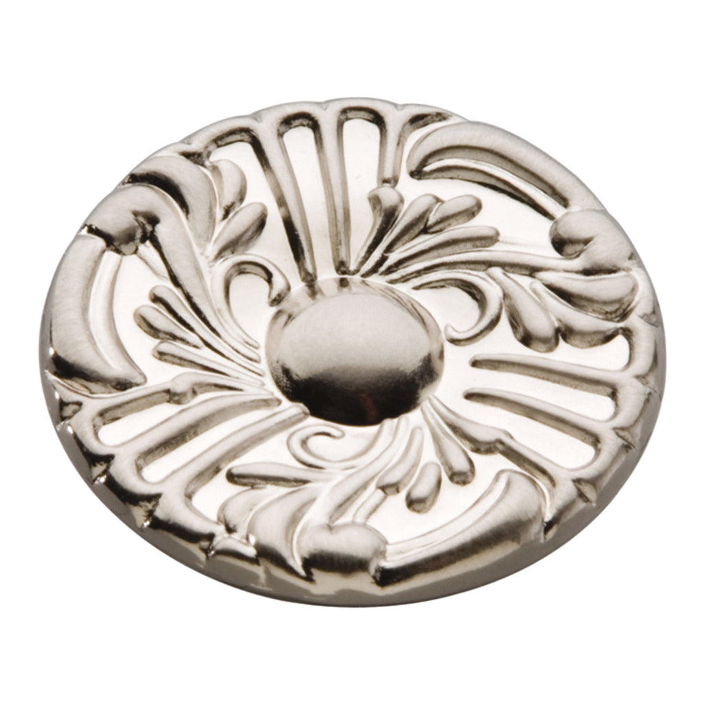 Cavalier Knob 1-1/2 Inch Diameter Satin Nickel Finish