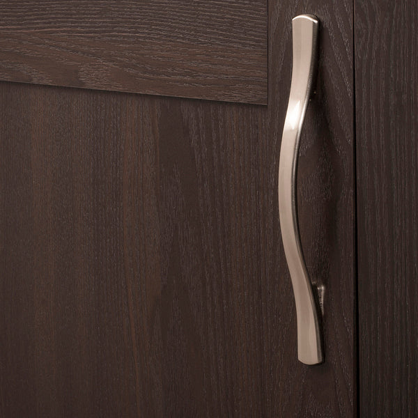 Euro-Contemporary Pull 5-1/16 Inch (128mm) Center to Center Satin Nickel