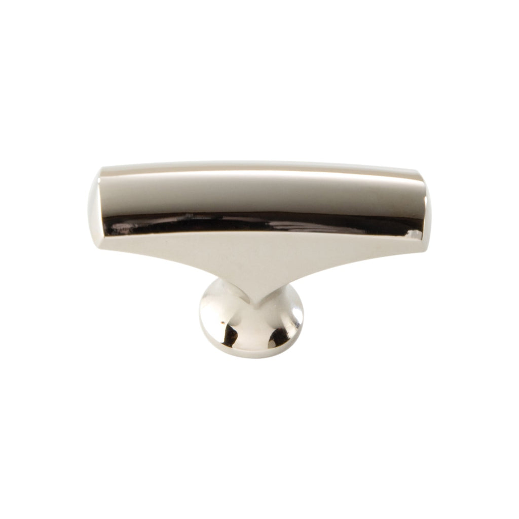 Greenwich Knob 1-3/4 Inch x 1/2 Inch Polished Nickel Finish