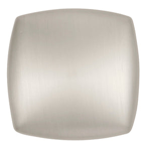 Euro-Contemporary Knob 1-1/4 Inch Square Satin Nickel
