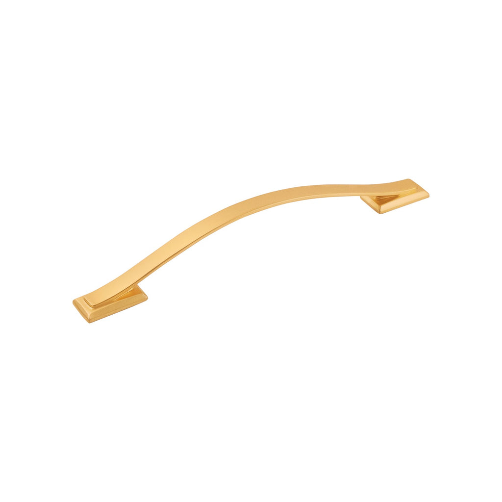 Dover Pull 6-5/16 Inch (160mm) Center to Center Brushed Golden Brass Finish