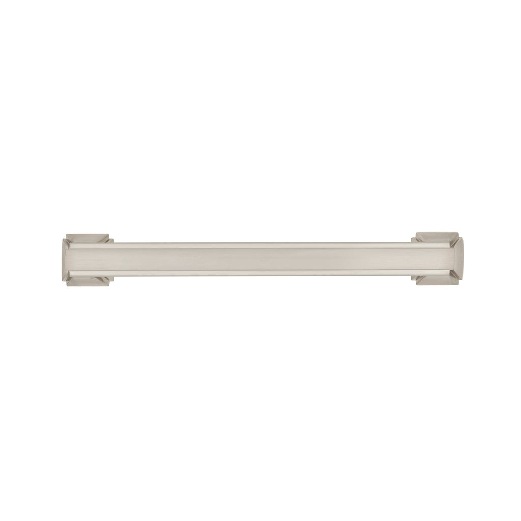 Bridges Pull 5-1/16 Inch (128mm) Center to Center Satin Nickel Finish