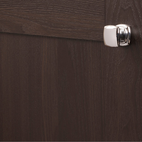 Euro-Contemporary Knob 1-1/4 Inch Square Chrome