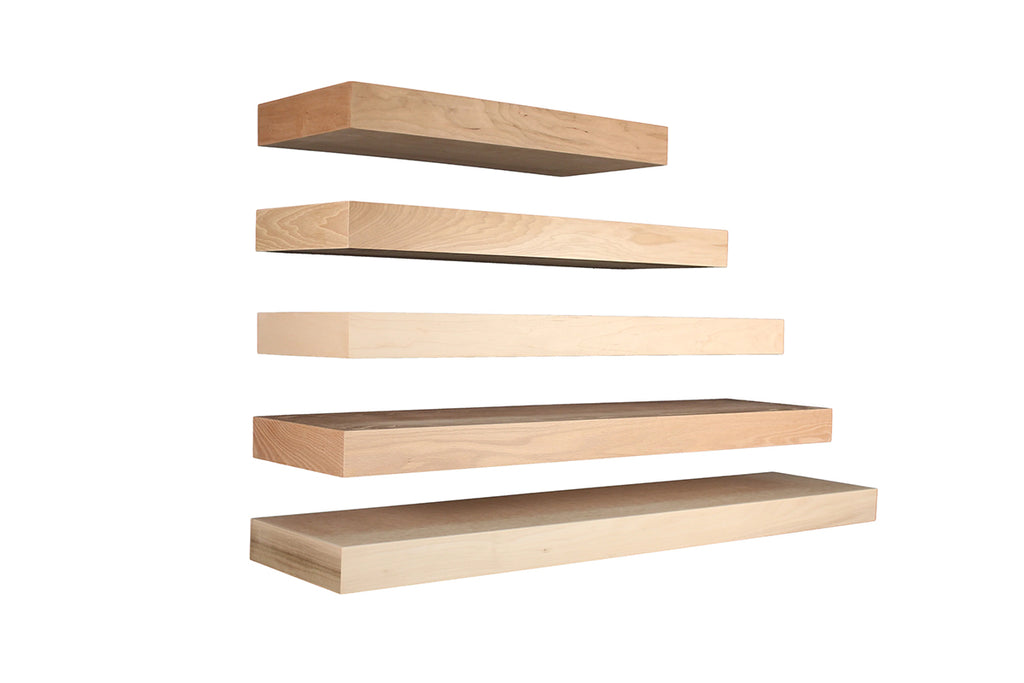 FLOATING SHELF HICKORY