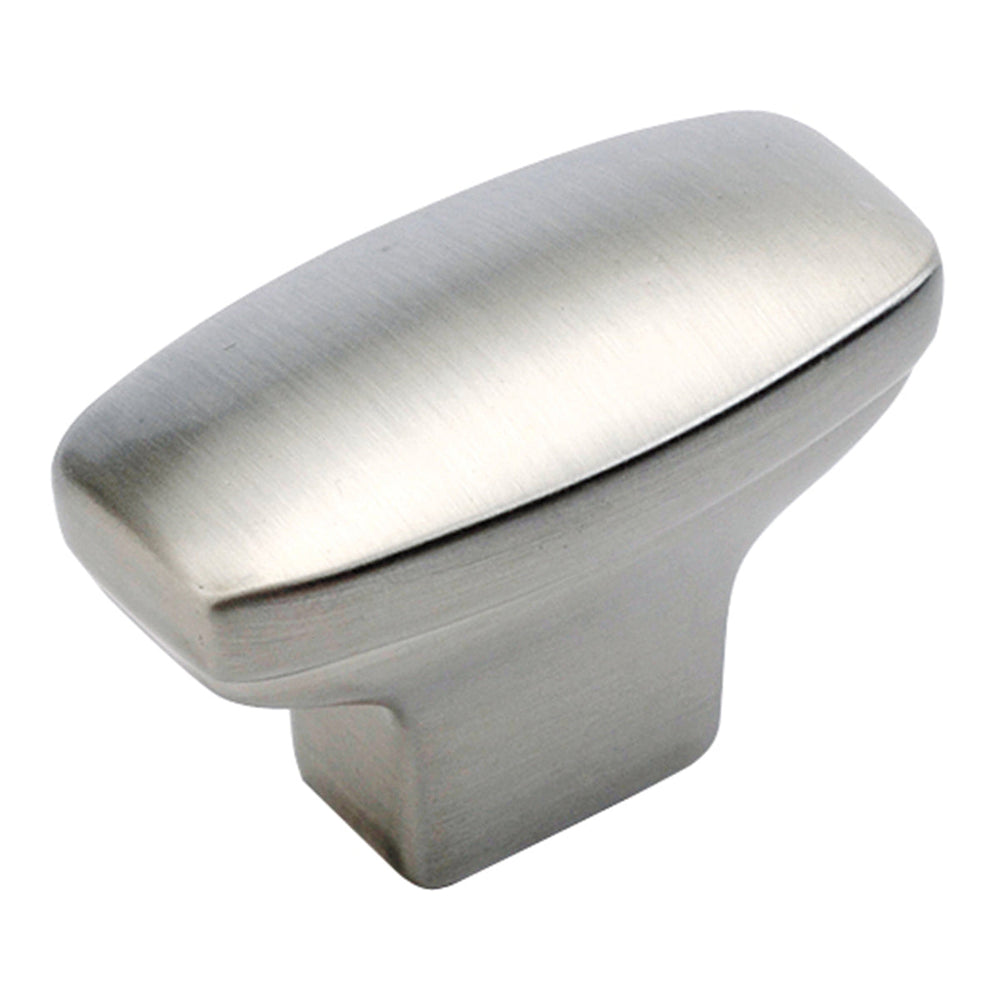 Metropolis Knob Oval 1-7/16 Inch x 3/4 Inch Stainless Steel