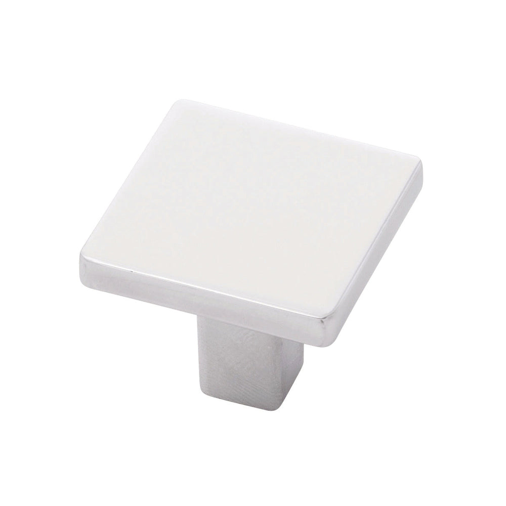 Emerge Knob 1-5/16 Inch Square Polished Nickel