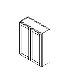Hampton Pewter 33 in. Wide x 12 in. Deep x 42 in. Tall - Wall Shaker Cabinet