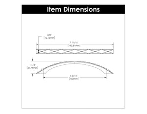 Karat Pull 6-5/16 Inch (160mm) Center to Center Brushed Golden Brass