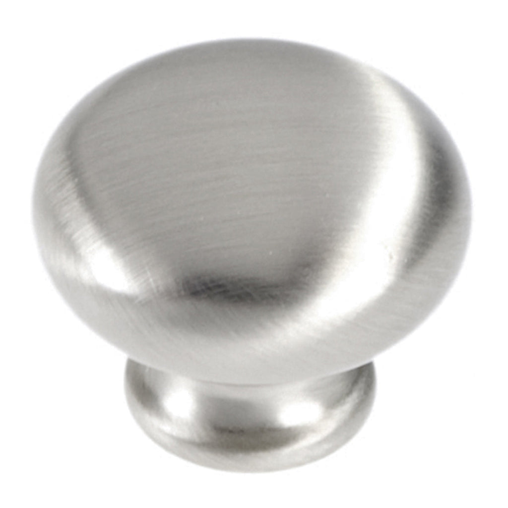 Cottage Knob 1-1/8 Inch Diameter Satin Nickel Finish