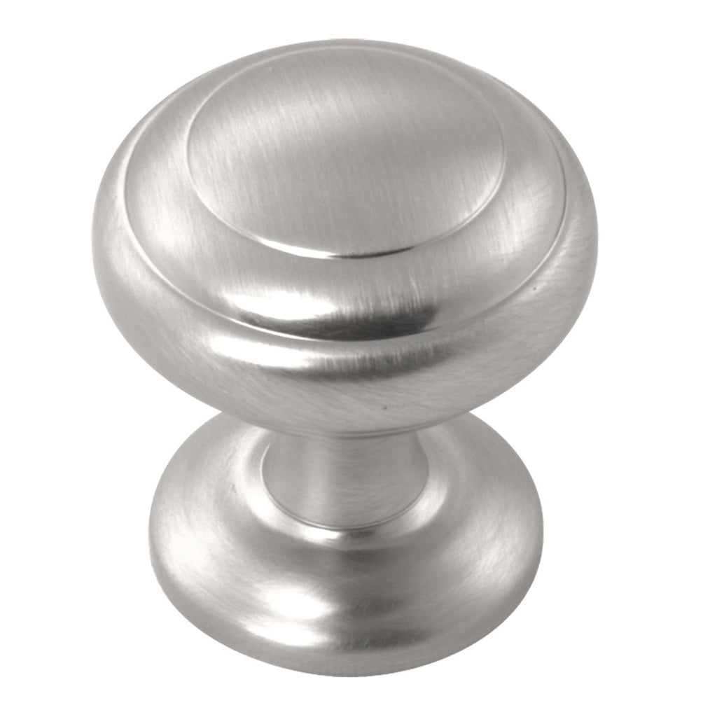 Zephyr Knob 1 Inch Diameter Stainless Steel Finish