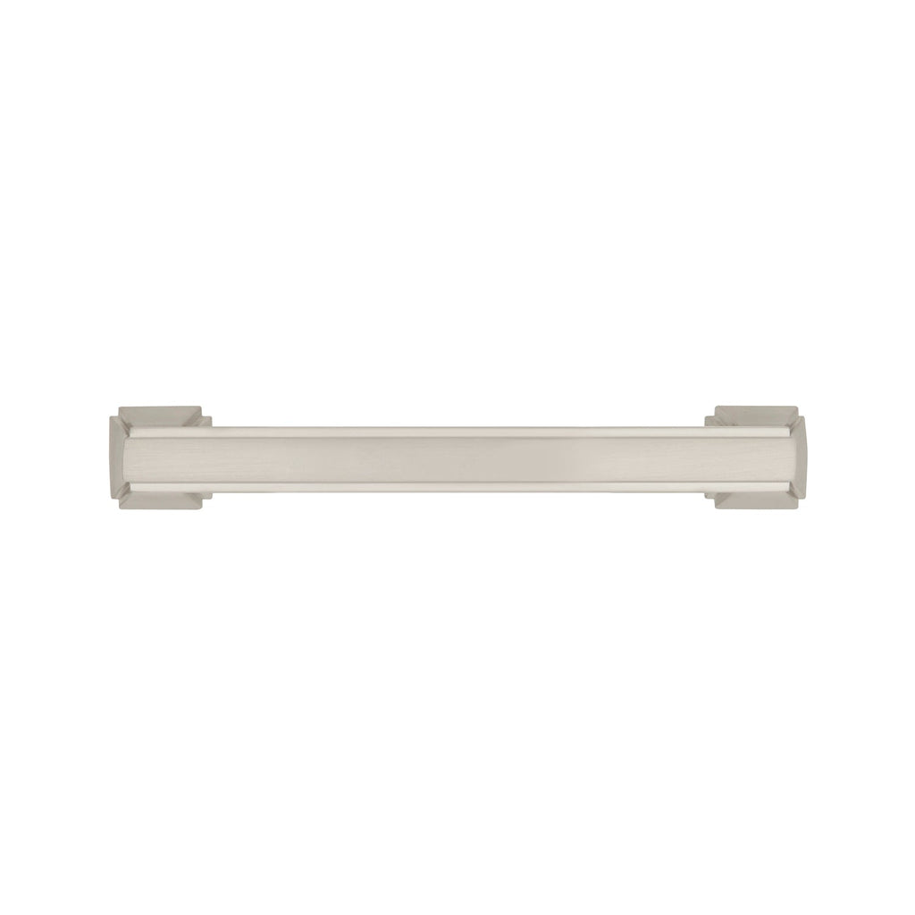 Bridges Pull 3-3/4 Inch (96mm) Center to Center Satin Nickel Finish